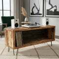 Consola para Vinilos Vintage |Pino & Acero | Woodstock