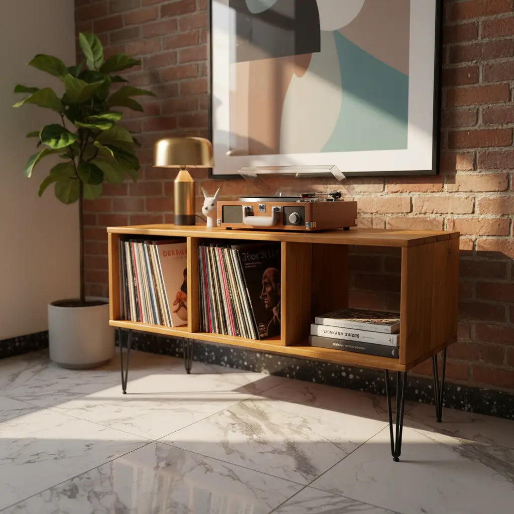 Organizador Industrial para Vinilos | Color  Oyamel | Woodstock