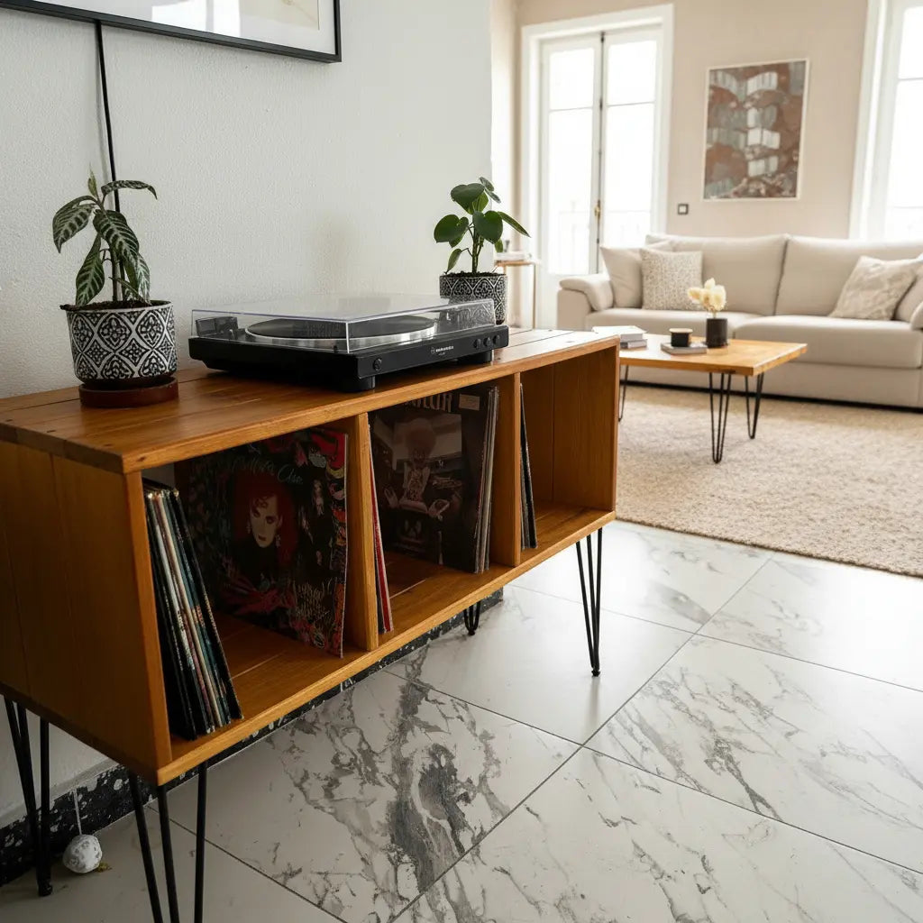 Organizador Industrial para Vinilos | Color  Oyamel | Woodstock