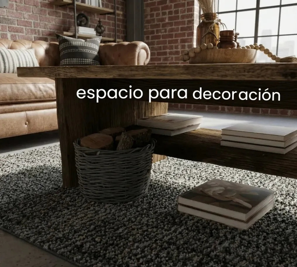 Mesa de Centro Rústica Campestre | Madera Encerada | Woodstock