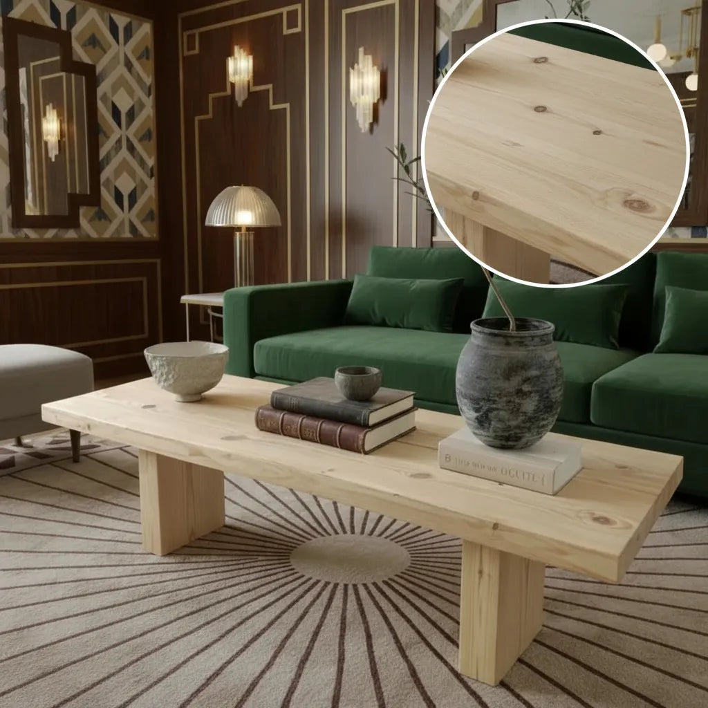 Mesa de Centro | Madera Natural | Woodstock