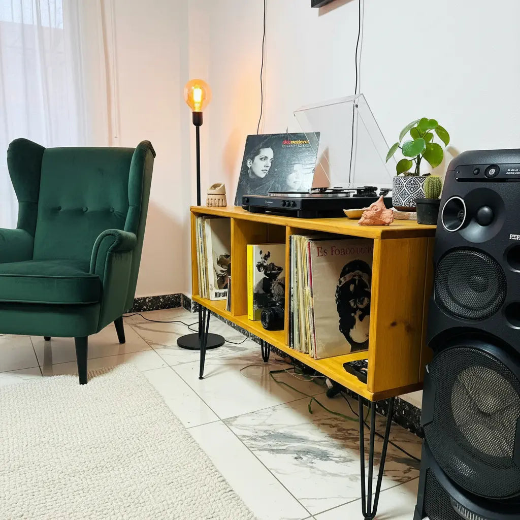 Organizador Industrial para Vinilos | Color  Oyamel | Woodstock