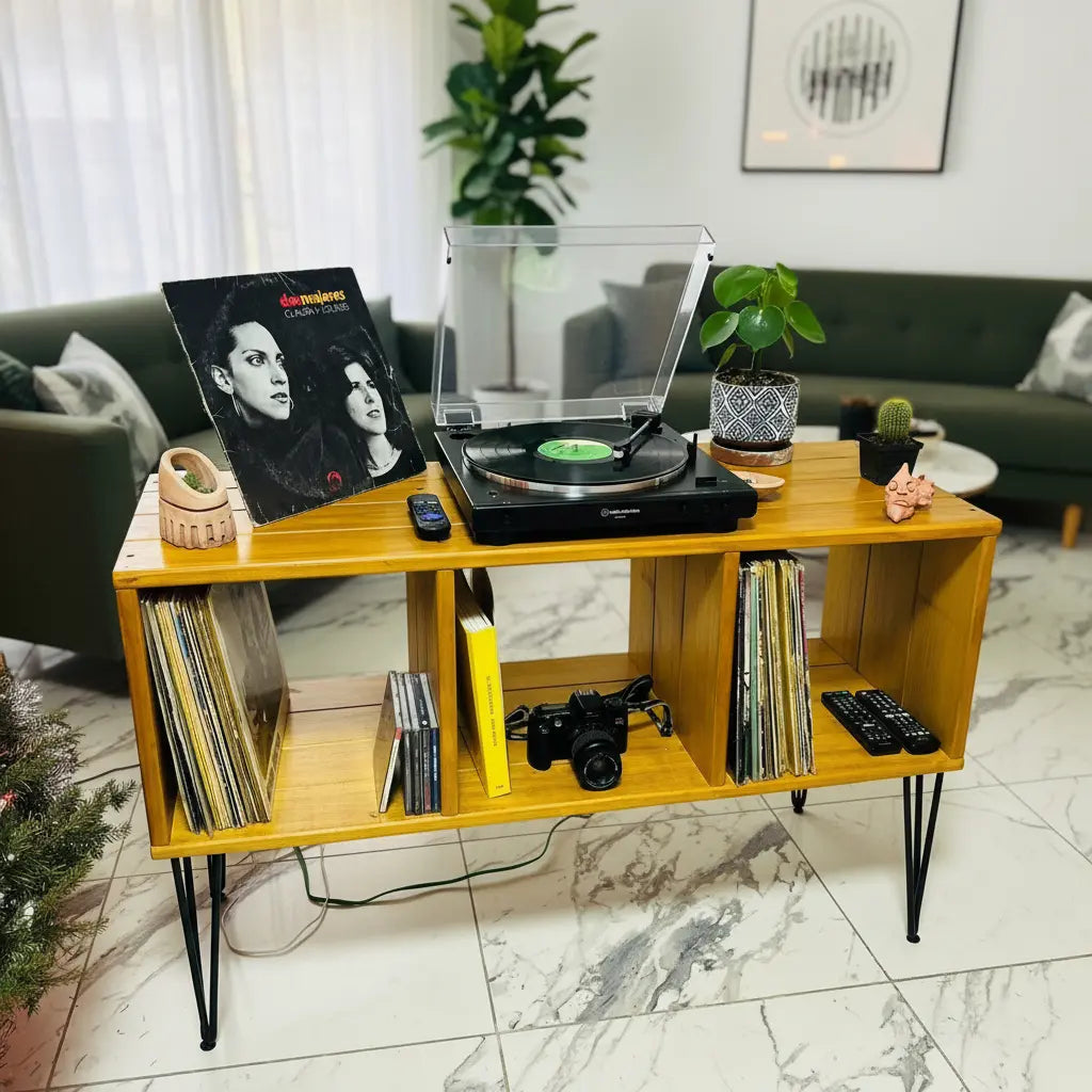 Organizador Industrial para Vinilos | Color  Oyamel | Woodstock