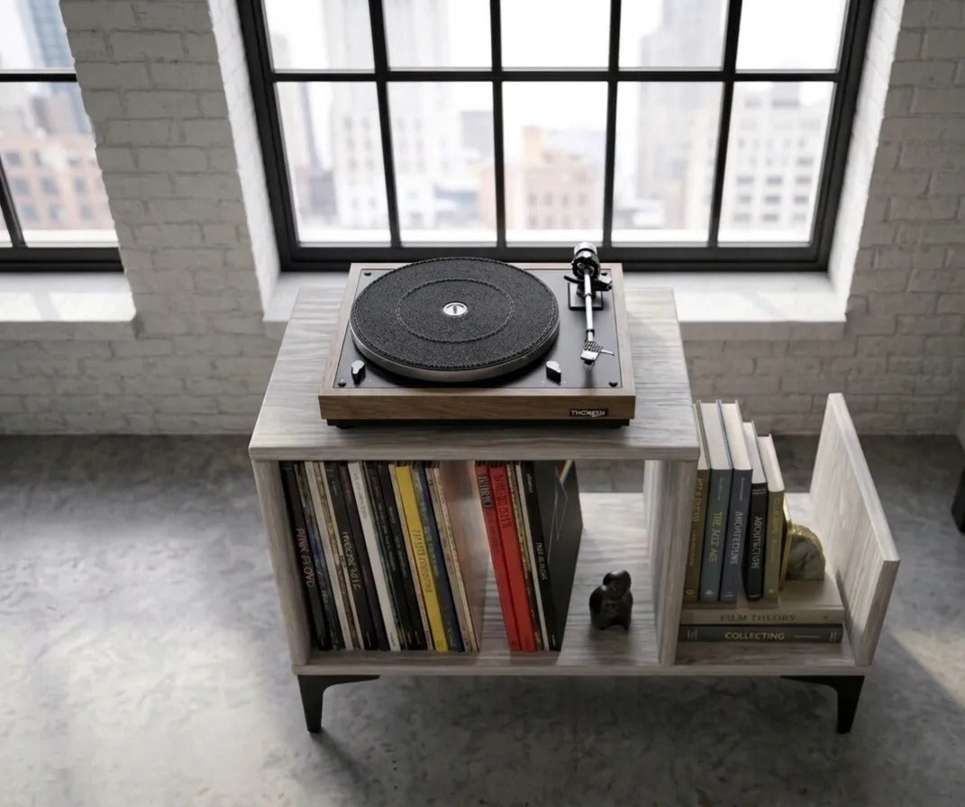 Mueble Industrial para Vinilos | Gris | Woodstock